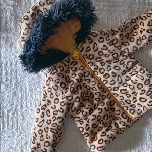 Cute Leopard Catherine Malandrino Cozy Jacket 24M